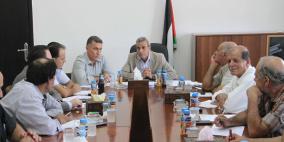 رواجبة يؤكد خلال إجتماع لجنة السير على ضرورة متابعة التجاوزات القانونية بمحافظة قلقيلية