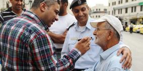 برنامج مع الناس صباح اليوم من دوريات الشرطة الفلسطينية في نابلس