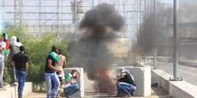 بالصور: اندلاع مواجهات مع الاحتلال شمال غزة