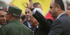 استقبال  السيد الرئيس في مقر المقاطعة في رام الله بعد عودته من الأمم المتحدة