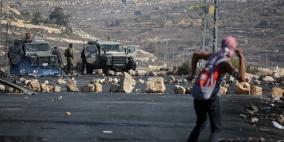 مواجهات اليوم السبت قرب حاجز قلنديا و شمال البيرة