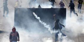 إصابات بالاختناق في مواجهات مع الاحتلال في قرية عانين