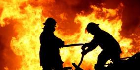 حريق هائل في عشرات الدونمات في صوريف