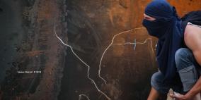 مواجهات  قرب المدخل الشمالي لمدينة البيرة على طريق مستوطنة بيت ايل