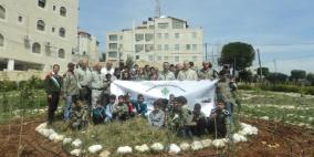 حملة زراعة 100 شجرة بمناسبة المئوية الكشفية الفلسطينية