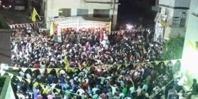 مهرجان استقبال ألاسير رائد ضبايا الليله مخيم جنين