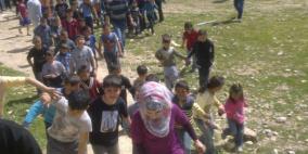 بدعوة من لجنة الدفاع عن الخليل تنظيم فعالية ترفيهية للأطفال حي تل الرميدة