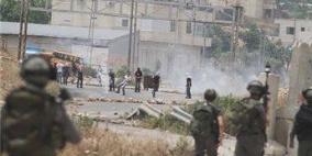 إصابات بالمعدني والغاز في المنطقة الجنوبية من مدينة الخليل