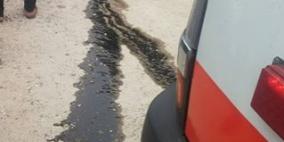 صور: اصابة مواطن بعد انقلاب جراره الزراعي بالخليل