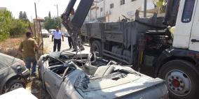 الشرطة تتلف 41 مركبة غير قانونية في سلفيت