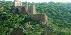 قلعة المنتفورت قرب قرية معليا في الجليل الفلسطيني