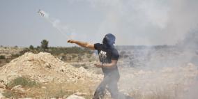 اصابات بالاختناق في قمع الاحتلال مسيرة بلعين الاسبوعية