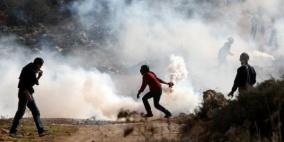 إصابة مواطن بجروح والعشرات بالاختناق في مسيرة بلعين