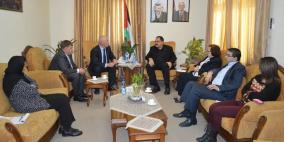 صيدم يبحث مع "الثقافي البريطاني" والسفير الأوكراني سبل تعزيز التعاون في التعليم