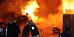 إصابة 5 مواطنين في جنين جراء حريق بمخزن داخل عمارة سكنية