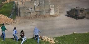 مواجهات قرب سجن عوفر غرب رام الله