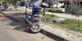 اصابة مواطن بجراح خطيرة في حادث سير شمال غزة