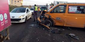 اصابة مواطن بحادث سير غرب جنين 