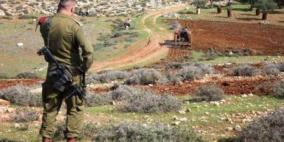 الاحتلال يستولي على 406 دونمات جنوب نابلس لشق شارع استيطاني