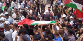 تشييع جثمان الشهيد حلاوة إلى مثواه الأخير في نابلس