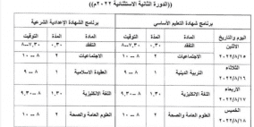 سوريا: برنامج امتحان شهادة التعليم الأساسي والإعدادية الشرعية الدورة الثانية 2022