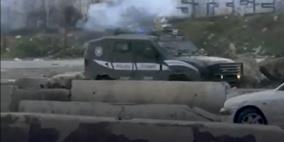 مواجهات مع الاحتلال قرب حاجز قلنديا شمال القدس