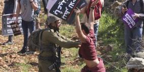 الاحتلال يقمع مسيرة لمتضامنين إسرائيليين جنوب نابلس