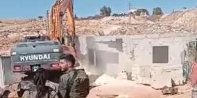 الاحتلال يهدم منزلين قيد الانشاء في يتما جنوب نابلس