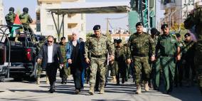 صور| قائد الأمن الوطني يزور قيادة منطقة رام الله والبيرة ويتفقد المشروع الإنشائي الجديد