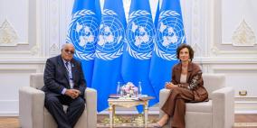 سمرقند: أبو زهري يبحث مع المديرة العامة "لليونسكو" الوضع التعليمي الكارثي في غزة وسبل الاستجابة العاجلة