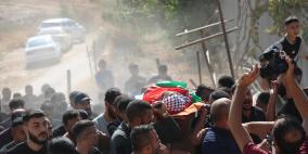 تشييع جثمان الشهيد عبد الرحمن دراوشة في الفارعة جنوب طوباس