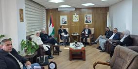 التميمي يبحث مع رئيس بلدية طوباس سبل تطوير وتنظيم قطاع الأراضي في المدينة