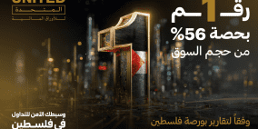 المتحدة للأوراق المالية تحقق المركز الأول في حجم التداول لعام 2025 في سوق فلسطين للاوراق المالية