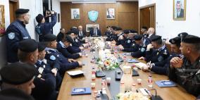 الشيخ يزور القيادة العامة للشرطة الفلسطينية