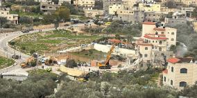 الاحتلال يهدم منزلا في شقبا غرب رام الله