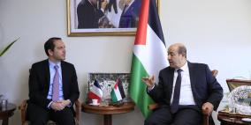 أبو زيد يستقبل القنصل الفرنسي لدى فلسطين ويبحث معه سبل تعزيز التعاون
