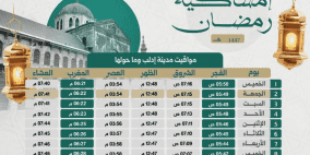 تحميل إمساكية رمضان 2026 في سوريا | مواقيت الصلاة في دمشق وجميع المحافظات