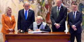 16 اتفاقية بين إسرائيل والهند وتعزيز العلاقات إلى شراكة إستراتيجية