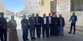الوزير حجاوي يفتتح مشروع تأهيل وتعبيد الشارع الرئيسي في قوصين