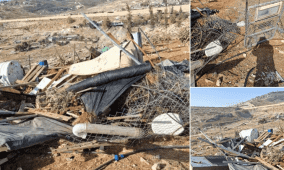 مستوطنون يدمرون بيتا بلاستيكيا وبئرا للمياه شرق بيت لحم