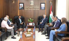 برهم يبحث مع رئيس مجلس إدارة "العربية الأمريكية" تعزيز التعاون المشترك