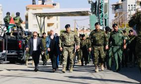 صور| قائد الأمن الوطني يزور قيادة منطقة رام الله والبيرة ويتفقد المشروع الإنشائي الجديد