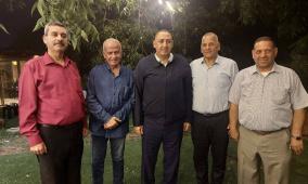 اللواء إياد الأقرع يستقبل وفداً من إدارة النادي الأهلي في قلقيلية