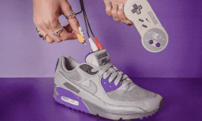 مصمم سنغافوري يحول حذاء "نايك" إلى جهاز ألعاب كامل