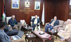 المؤسسة الفلسطينية للإقراض الزراعي تستقبل وفدا من منظمة الفاو