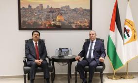 الشيخ يلتقي السفير التونسي لدى فلسطين ويبحثان مستجدات الأوضاع في غزة والضفة الغربية