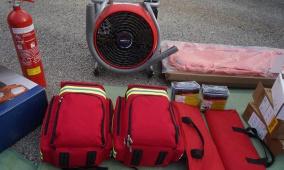 بالصور| الدفاع المدني يتسلم معدات وآليات ثقيلة بدعم من ألمانيا