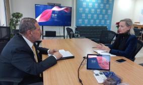 الممثل الخاص للرئيس يلتقي مديرة الأونروا في لبنان