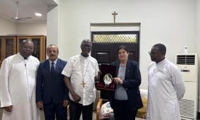 وزيرة الخارجية تلتقي رئيس أساقفة أكرا