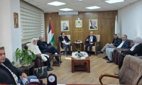 التميمي يبحث مع رئيس بلدية طوباس سبل تطوير وتنظيم قطاع الأراضي في المدينة